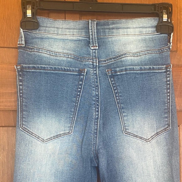 Mudd High Waisted Skinny Jeans - Distressed Blue Size 0 - Picture 6 of 7